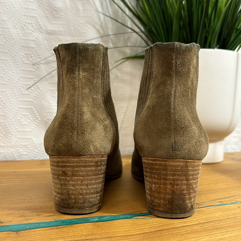 Vince Haider Suede Leather Ankle Boot Bootie - Picture 8 of 11